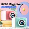 Andoer Children's Photo Camera, Children's Photo Camera, 1080P 20MP Camera Photos Children 2.0 Inch Screen with 4X Digital Zoom, Birthday Gifts 3-12 Years Boys and Girls, azul view 3