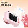 Andoer Children's Photo Camera, Children's Photo Camera, 1080P 20MP Camera Photos Children 2.0 Inch Screen with 4X Digital Zoom, Birthday Gifts 3-12 Years Boys and Girls, azul view 4