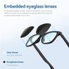 IVY 2024 TWS Smart Bluetooth Glasses, Voice Assistants, Calls, Auto On/Off, Remote Photograph, Immersive Sound Effects, Men & Women Blue Light Blocking Glasses for iOS/Android Office Computer TV Game view 4