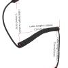 7.0 mm GA Aviation Headset Extension Cable U174 U-174 U Plug Helicopter General Aviation GA Headphone Extend Cord 7.0mm Line(1 male to 1 female, Civilian Wiring) view 4