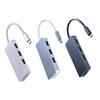 HOMSFOU Single USB Hub USB Type-c Ports Compact and Lightweight for Easy Compatible and Laptops Portable Card Reader in Space Grey view 1