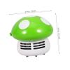 Kichvoe Handy Mini Vacuum Cleaner Compact Desk Vacuum for Crumbs Dust Ashes Lint and Eraser Battery Operation view 3