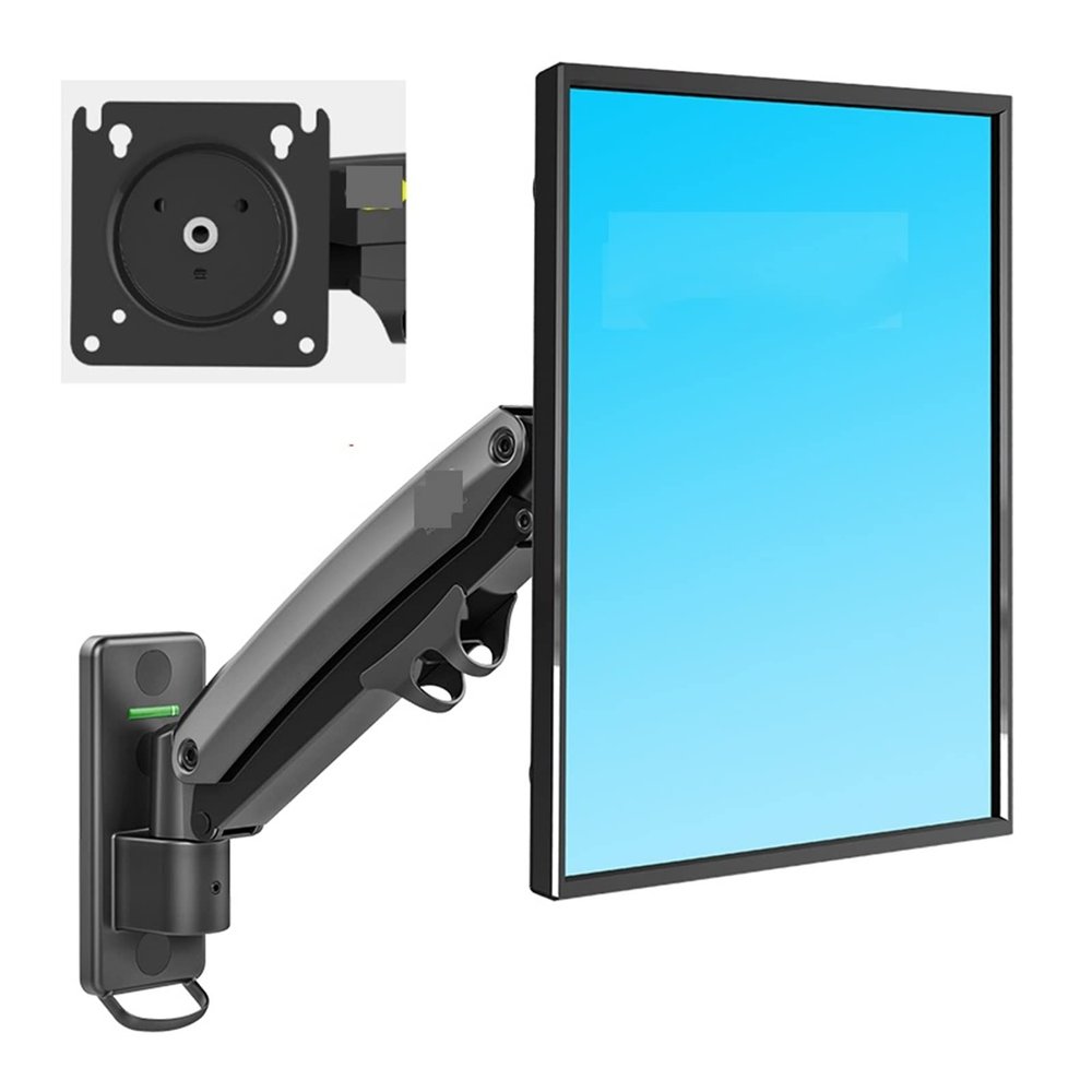 F425 27-45" Gas Spring Big TV Wall Mount Swing Arms Monitor Holder Aluminum Arm Bracket Wall Movable Arm 3-12kg One Arm Up (Color : New F425)