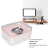 Portable CD Player with Bluetooth, Retro CD Player for Home, HiFi Sound Speaker Supports AUX USB CD Music Player with Remote Control, Dust Cover view 3