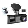 Dash Cam Front and Rear 3 Channel Comprehensive Recording for Interior, and Rear Inside Best Rechargeable Full HD Recording Wireless Connectivity Parking Monitoring Mini Design view 1