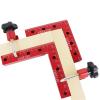 DEMCAY 90 Degrees L-Shaped Auxiliary Fixture Splicing Board Positioning Panel Fixed Clip Carpenter's Square Ruler Woodworking Tool (Color : 160MM) view 4