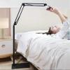 JacCos Long Arm Tablet Stand Phone Holder Adjustable Metal Tablet Holder,Lazy Tablet Floor Stand Holder,Foldable Phone Bracket with 360 Rotating Adjustable Floor Holder (Color : Black) (Black) view 3