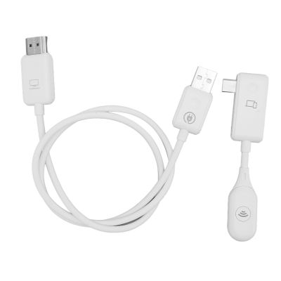 Yunseity HDMI Transmitter and Receiver, 1080P HDMI Extender, 50M Long Range, Support 5GHz Type C Interface, for Streaming Video Audio from Laptop, PC to HDTV Projector