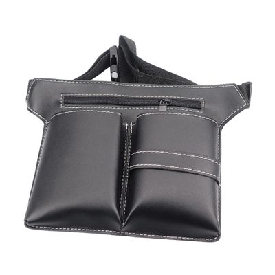 DOITOOL Hair Stylist Waist Bag Barber Pouch for Scissors Comb Hair Tools Organizer for Salons and Grooming Black