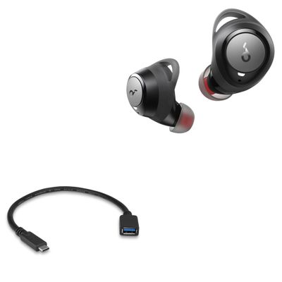 BoxWave Cable Compatible with Soundcore Life Dot 2 - USB Expansion Adapter, Add USB Connected Hardware to Your Phone