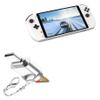 BoxWave Adapter Compatible with OneXPlayer 2 - Micro SD Card miniReader, USB Type-C OTG Reader USB3.0 Adapter Keychain - Metallic Silver view 1