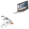 BoxWave Adapter Compatible with Dell Precision 15 (3560) - Micro SD Card miniReader, USB Type-C OTG Reader USB3.0 Adapter Keychain - Metallic Silver view 1