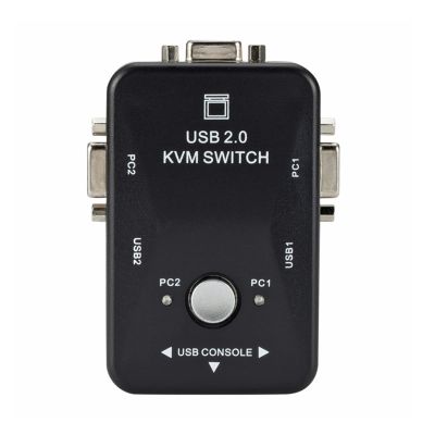 CHICHIYANG 2 in 1 Out USB Displayport KVM Switcher, 1080P KVM USB Switcher for PC Share Monitor Mouse Keyboard Printer