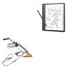 BoxWave Adapter Compatible with Amazon Kindle Scribe - Micro SD Card miniReader, USB Type-C OTG Reader USB3.0 Adapter Keychain - Metallic Silver view 1