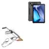 BoxWave Adapter Compatible with Oukitel RT3 - Micro SD Card miniReader, USB Type-C OTG Reader USB3.0 Adapter Keychain - Metallic Silver view 1