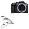 BoxWave Adapter Compatible with Canon EOS R10 - Micro SD Card miniReader, USB Type-C OTG Reader USB3.0 Adapter Keychain - Metallic Silver view 1