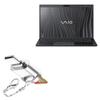 BoxWave Adapter Compatible with VAIO SX-14 (VJS144X) - Micro SD Card miniReader, USB Type-C OTG Reader USB3.0 Adapter Keychain - Metallic Silver view 1