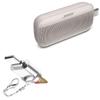 BoxWave Adapter Compatible with Bose SoundLink Flex - Micro SD Card miniReader, USB Type-C OTG Reader USB3.0 Adapter Keychain - Metallic Silver view 1