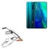 BoxWave Adapter Compatible with Oppo Reno 10x Zoom - Micro SD Card miniReader, USB Type-C OTG Reader USB3.0 Adapter Keychain - Metallic Silver view 1