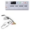 BoxWave Adapter Compatible with Teenage Engineering OP-1 - Micro SD Card miniReader, USB Type-C OTG Reader USB3.0 Adapter Keychain - Metallic Silver view 1