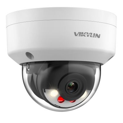 VIKYLIN 5MP IP PoE Vandal Dome Camera, Smart Hybrid Light Color Night Vision, AI Human Vehicle Detection, Outdoor Security Camera with One Way Audio, H265+, Hikconnect/SADP/iVMS4200,