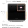 BenQ X300G Gaming Projector 4K HDR, 4ms Low Imput Response, LED 2000 ANSI Lumen, Short Throw, Flexible Installation, Portable, 3D Keystone, Auto Focus, Buit-in Game Modes, Charge & Display USB-C view 3
