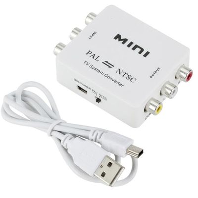 CHICHIYANG Bi-Directional Video Composite USB Powered PAL NTSC Mini Converter Adapter