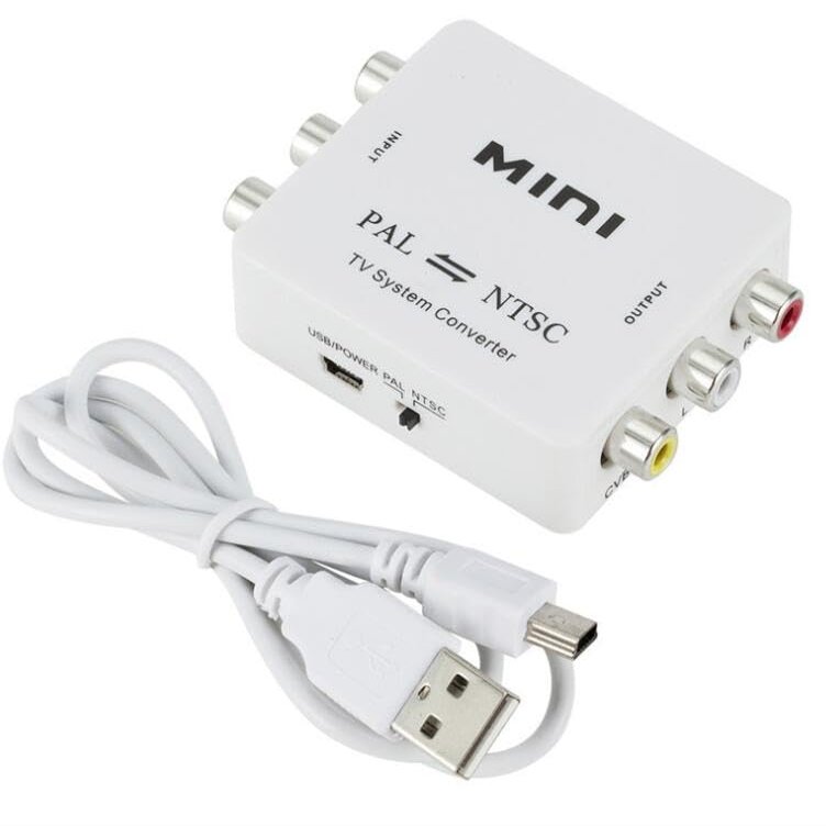 CHICHIYANG Bi-Directional Video Composite USB Powered PAL NTSC Mini Converter Adapter