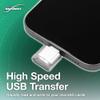 BoxWave Adapter Compatible with Mobiscribe Origin E-Ink Notebook (6.8 in) - Micro SD Card miniReader, USB Type-C OTG Reader USB3.0 Adapter Keychain - Metallic Silver view 4