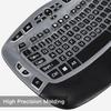 CaseBuy Keyboard Cover with Large Letters Compatible with Logitech K350 MK550 MK570 Wireless Wave Ergonomic Keyboard Protector with Oversized Print Letters -Black view 3