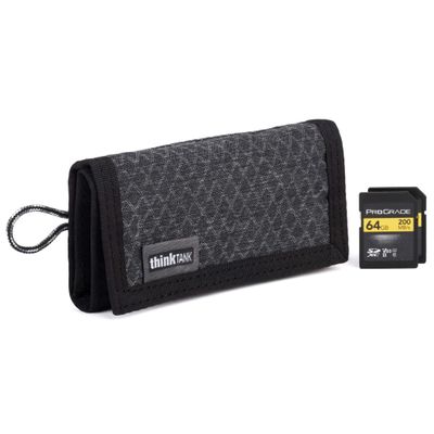 Think Tank SD Pixel Pocket Rocket V2 Folding Wallet for 9 SD or CF Express Type A Memory Cards (Black Slate)