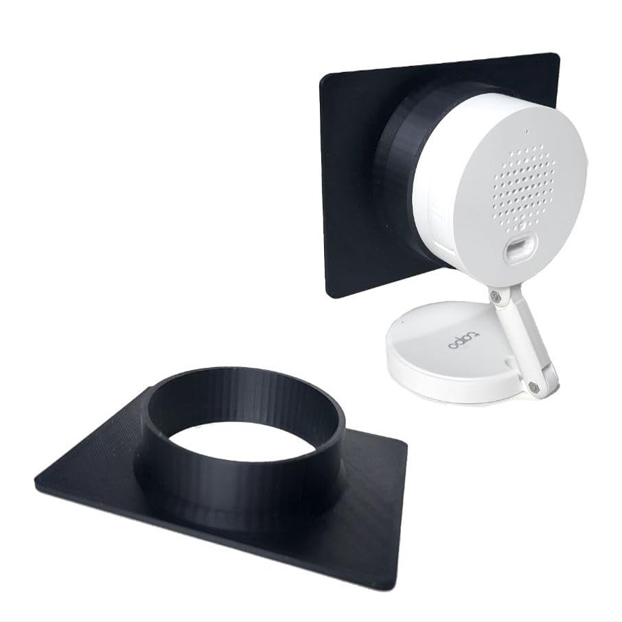 2 pcs Window Mount Compatible with Tapo 2K C120 Security Wireless Camera | Strong Adhesive Clear Double Stick Tape | 2 Colors