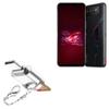 BoxWave Adapter Compatible with ASUS ROG Phone 6 - Micro SD Card miniReader, USB Type-C OTG Reader USB3.0 Adapter Keychain - Metallic Silver view 1