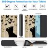 BREIDMKFM Keyboard Case for Samsung Galaxy Tab A 10.1 2019, Galaxy Tab A 10.1 SM-T510/SM-T515/SM-T517 Smart Tablet Cover with Detachable Wireless Bluetooth Keyboard, Cat Butterflies Flying view 3