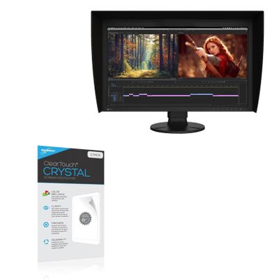 BoxWave Screen Protector Compatible with EIZO ColorEdge CG2700X - ClearTouch Crystal (2-Pack), HD Film Skin - Shields from Scratches