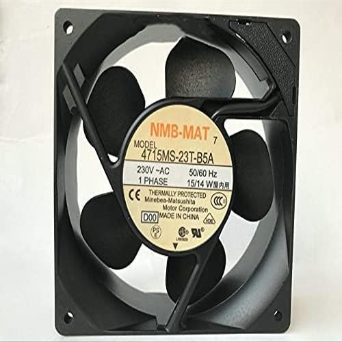 4715MS-23T-B5A Fan 4715MS-23T-B5A 230V~AC 15/14W 12CM Aluminum Frame Fan