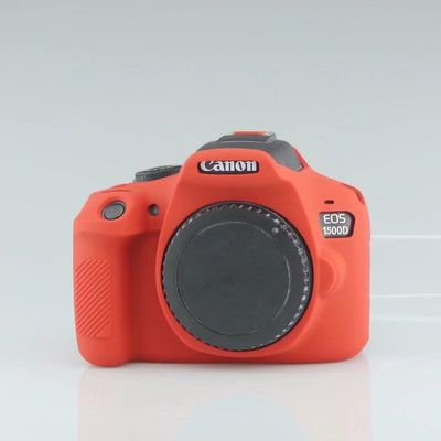 CLKSUMFE Case for Canon EOS 1500 T7, Anti-Scratch Soft Silicone Protective Cover Protector Skin for Canon EOS EOS 1500D T7 DSLR Camera-Red