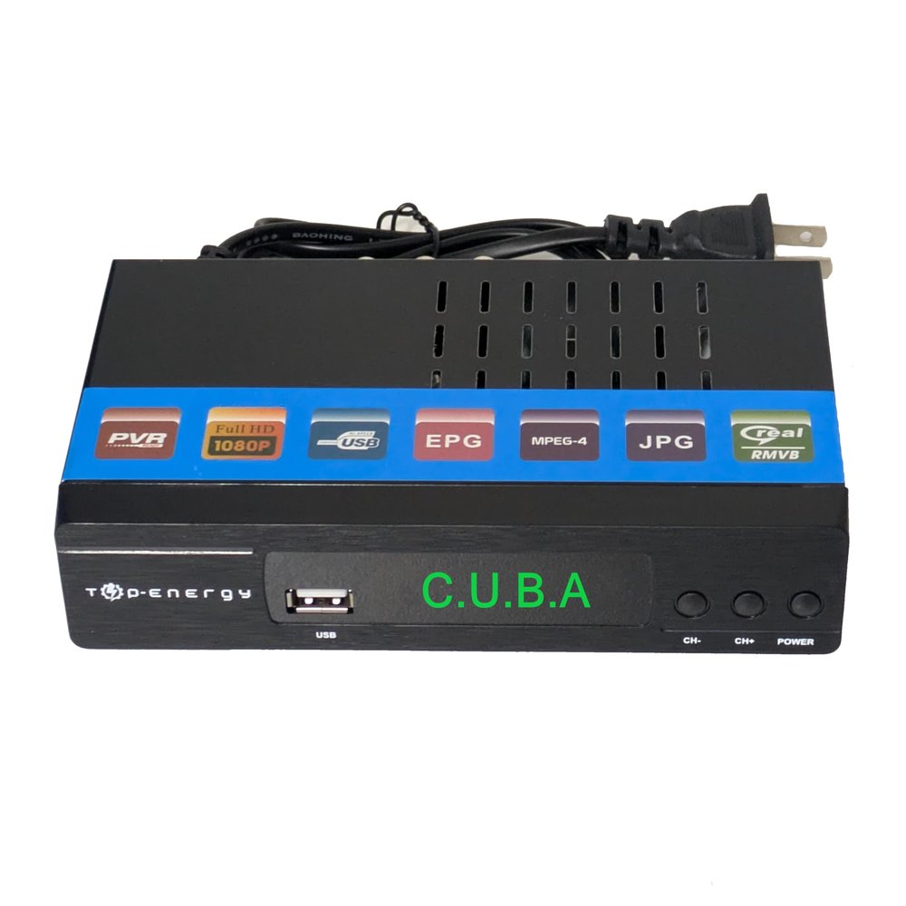 Cajita decodificadora para la Television Digital de Cuba TOP-ENERGY