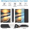 BREIDMKFM Keyboard Case for Samsung Galaxy Tab A 10.1 2019, Galaxy Tab A 10.1 SM-T510/SM-T515/SM-T517 Smart Tablet Cover with Detachable Wireless Bluetooth Keyboard, Beach Sunset view 3