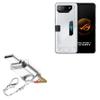 BoxWave Adapter Compatible with ASUS ROG Phone 7 Ultimate - Micro SD Card miniReader, USB Type-C OTG Reader USB3.0 Adapter Keychain - Metallic Silver view 1