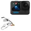 BoxWave Adapter Compatible with GoPro Hero 12 - Micro SD Card miniReader, USB Type-C OTG Reader USB3.0 Adapter Keychain - Metallic Silver view 1