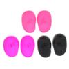 HAKIDZEL 3pairs Silicone Ear Covers for Hair Dyeing Ear Protectors for Hairdressing and Perming Fit Safe and Convenient Black Purple view 1
