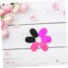 HAKIDZEL 3pairs Silicone Ear Covers for Hair Dyeing Ear Protectors for Hairdressing and Perming Fit Safe and Convenient Black Purple view 3
