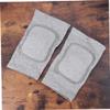 Healeved Breathable Elastic Knee Protector Sleeve with Thick Sponge Padding for Sports and Dance Flexible Support Brace for Injury Prevention Lightweight Safety Kneepad Cover in Grey S view 3