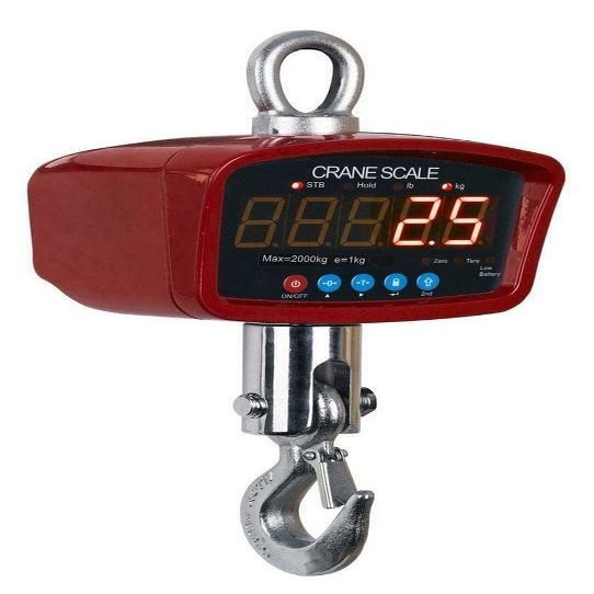 MNM Scales MS-924A-3K Hanging Portable Crane Scale 3000 LB x 0.5 LB Recharge Battery New
