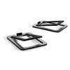 Audioengine DS2M Metal Speaker Stands Pair - Tilted Steel Bookshelf Speaker Stands for PC, Gaming, and Studio Use - Black view 1