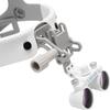 2.5X 420MM Binocular Magnifier Loupes Optical Glasses,Adjustable Headband Magnifying Glass DY-107 (White) view 2