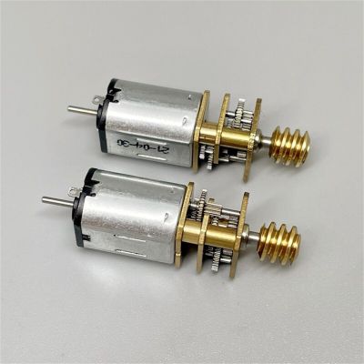 1PC Micro N20 Full Metal Gearbox Gear Motor DC 3V 62RPM Slow Speed Double Shaft with Copper Worm Gear