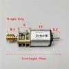 1PC Micro N20 Full Metal Gearbox Gear Motor DC 3V 62RPM Slow Speed Double Shaft with Copper Worm Gear view 3