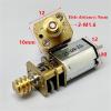 1PC Micro N20 Full Metal Gearbox Gear Motor DC 3V 62RPM Slow Speed Double Shaft with Copper Worm Gear view 4